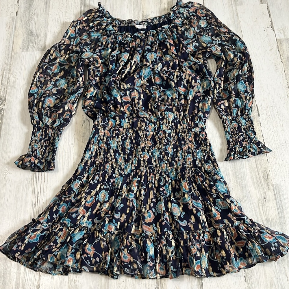 Ramy Brook Printed Willow Off The Shoulder Mini Dress - Picture 3 of 8